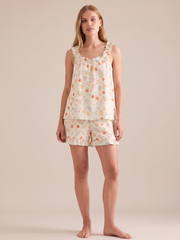 Floral Cotton Cami Pajama Set #color_Midsummer Floral