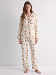 Strawberry Bunny Cotton Pajama Set #color_Strawberry Bunny